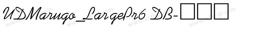 UDMarugo_LargePr6 DB字体转换